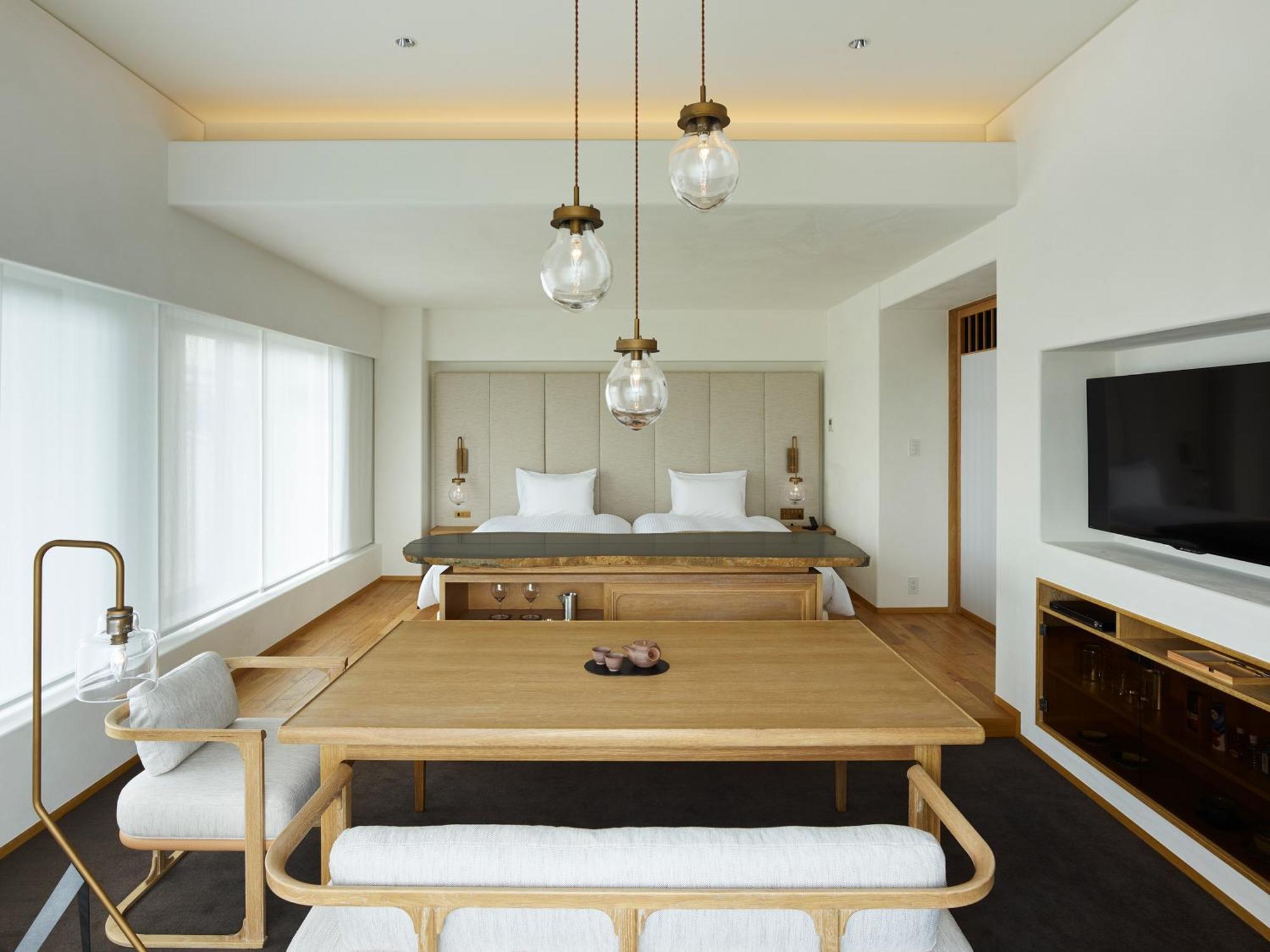 Hotel The Celestine Kyoto Gion Exterior foto A suite at the hotel