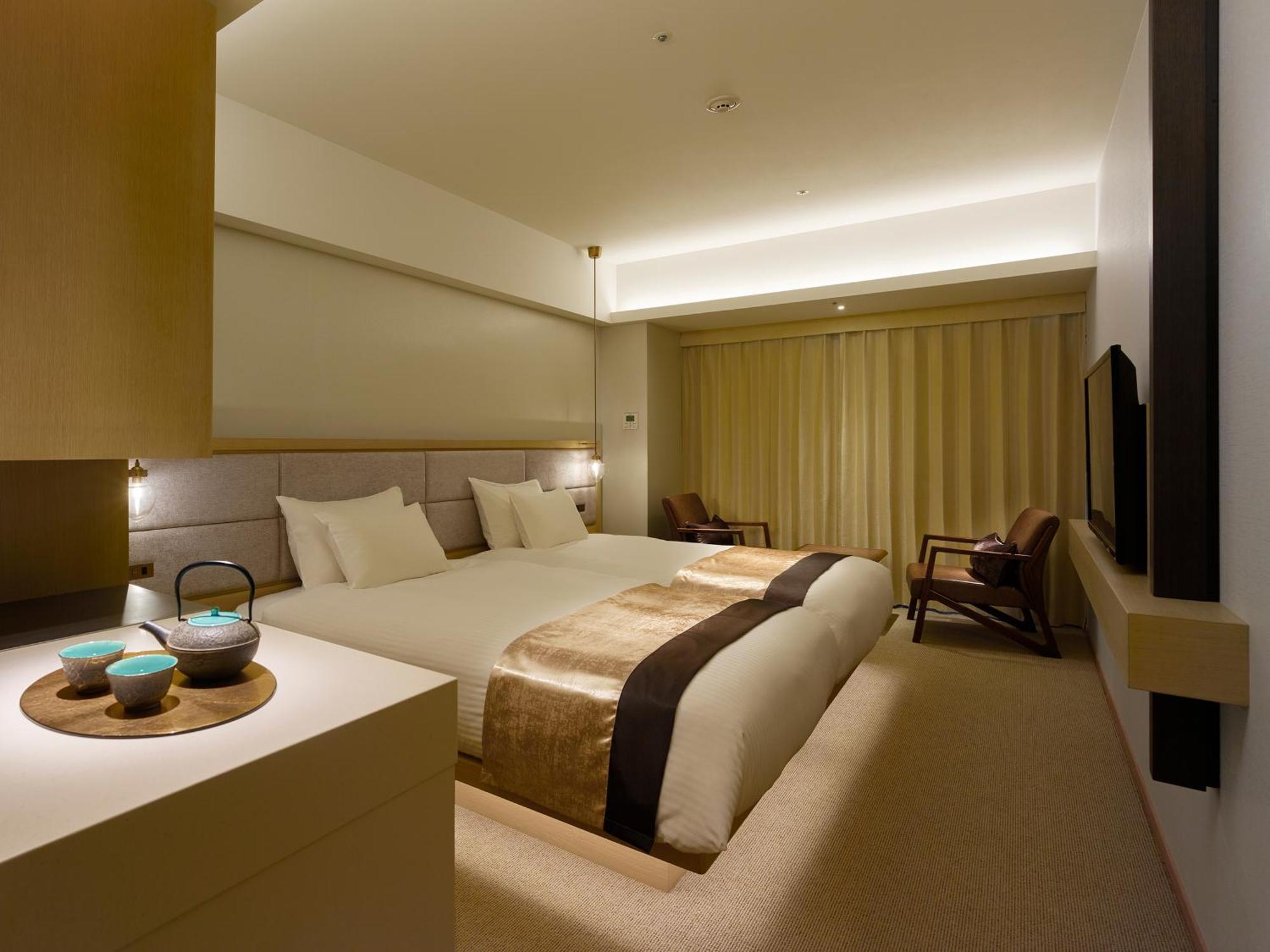 Hotel The Celestine Kyoto Gion Exterior foto A room at the hotel